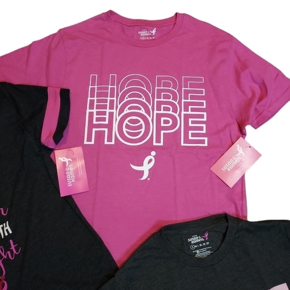 Susan G. Komen 4 shirts NWT Breast Cancer Awarness Shirts - Picture 4 of 14